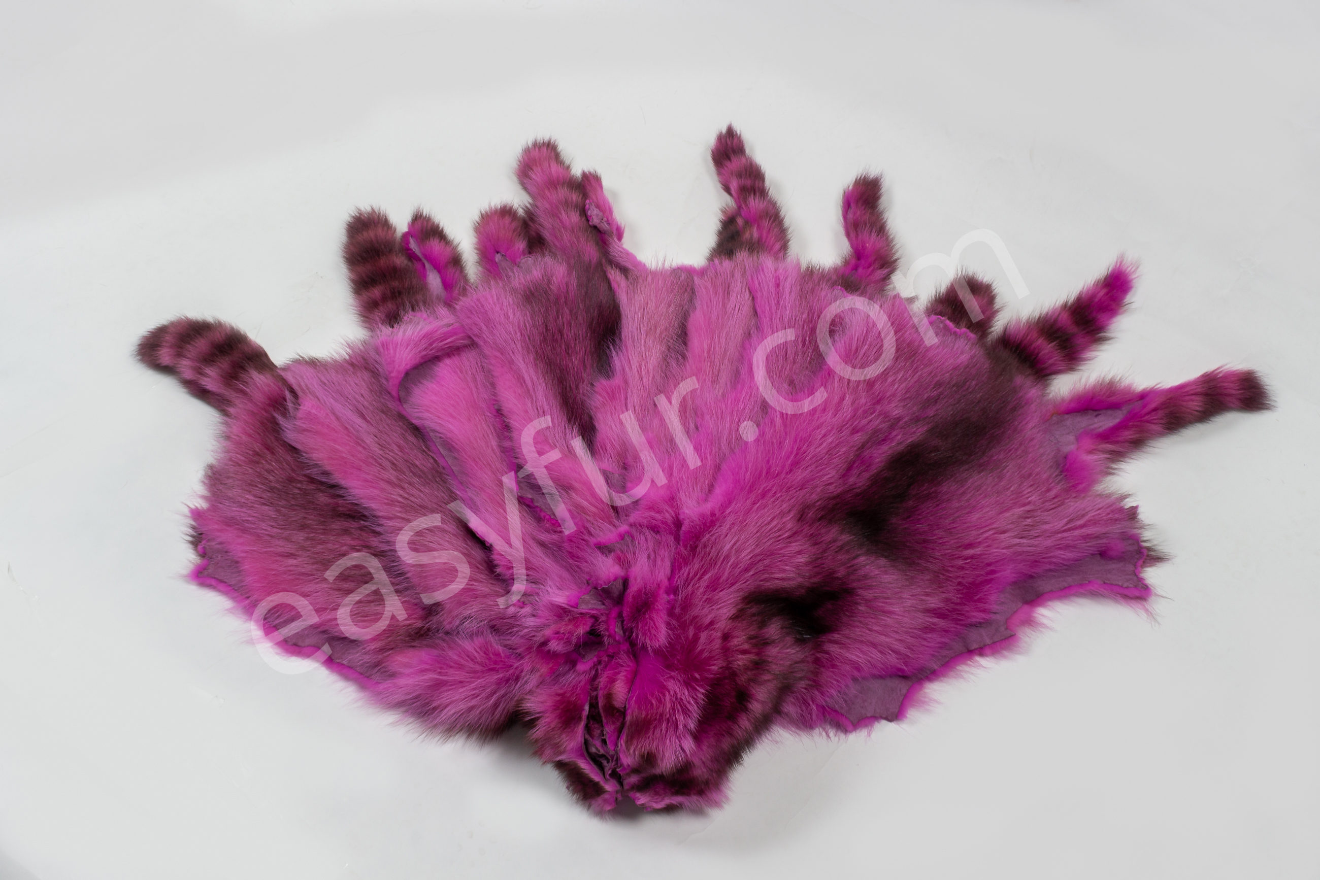 1-6036-Waschbaer-Felle-pink-Raccoon-Skins